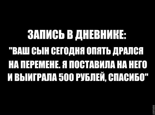 ЗАПИСЬ В ДНЕВНИКЕ: 