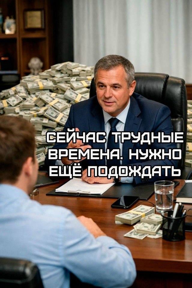 СЕЙЧАС ТРУДНЫЕ ВРЕМЕНА! НУЖНО ЕЩЁ ПОДОЖДАТЬ