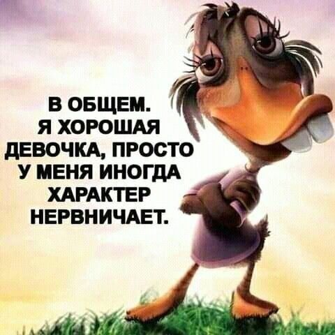 В ОБЩЕМ Я ХОРОШАЯ дЕБОЧКА ПРОСТО У МЕНЯ ИНОГДА ХАРАКТЕР НЕРВНИЧАЕТ