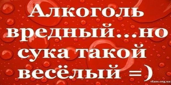Алкоголь вредньхйно сука такой веСЁЛЬ1й
