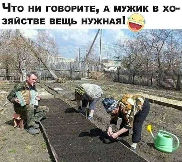 ЧТО НИ ГОВОРИТЕ А МУЖИК В ХО ЗЯЙСТВЕ ВЕЩЬ НУЖНАЯ А