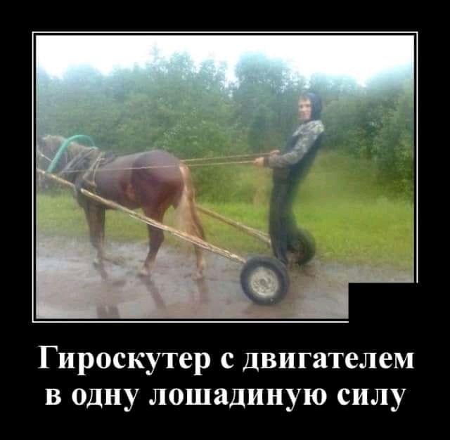 Гироскутер с двигателем в одну лошадиную силу