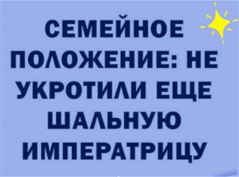 семейное подожение не укротиди еще шмьную импемтрицу