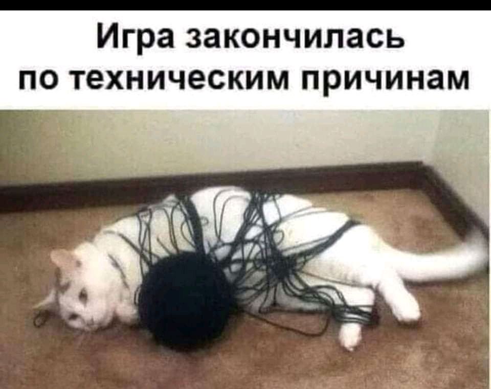 Игра закончилась по техническим причинам
