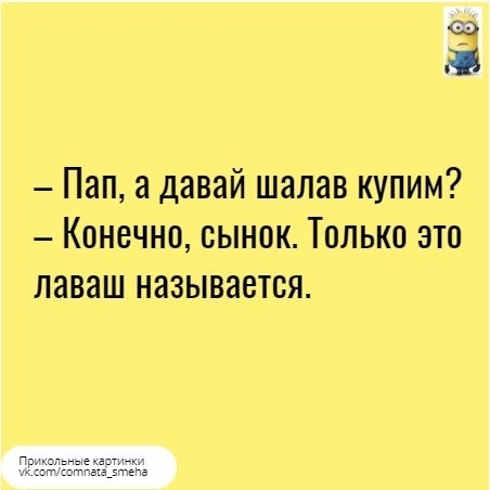 63 Пап давай шалав купим Конечно сынок Только это лаваш называется
