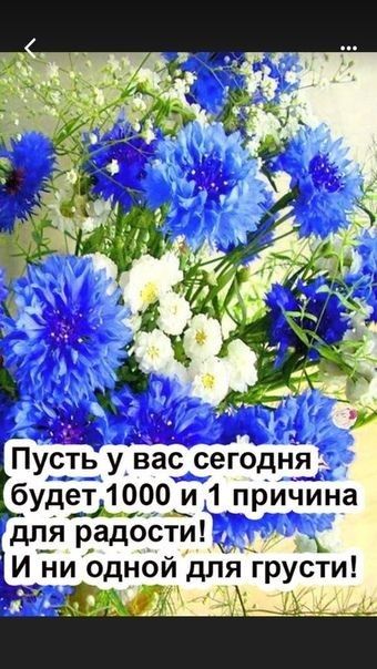 Пусть у_ вас сегодня будет 1000 и 1 причина для радости Ціни одной для грусти