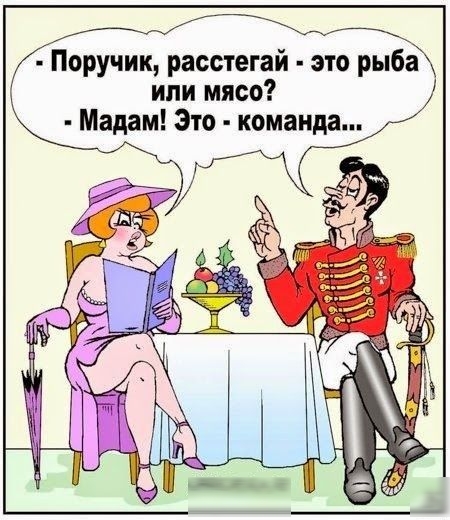 Поручик расстегай это рыба или мясо Мадам Это команда