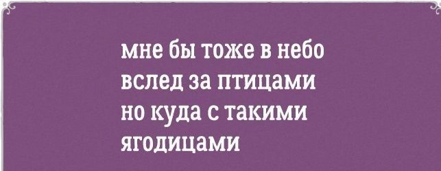 мне бы тоже в небо вслед за птицами но куда с такими ягодицами