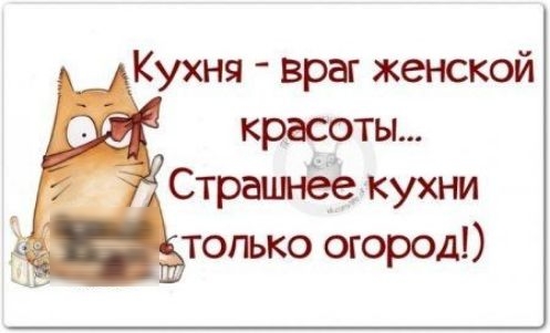 Кухня враг женской