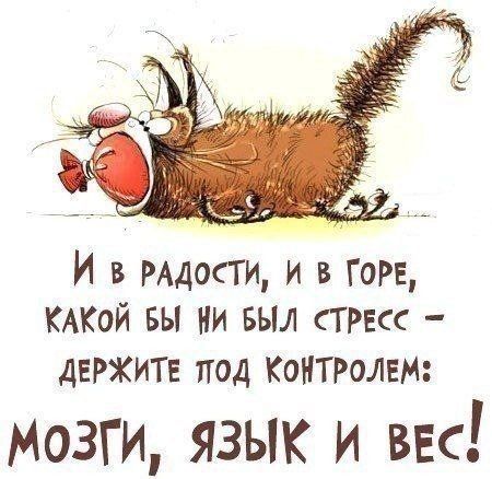 И в РАДОСТИ и в горе КАКОЙ вы ни выл ТРвсс ДЕРЖИТЕ ПОД КОНТРОЛЕМ Мозги язык и ввс
