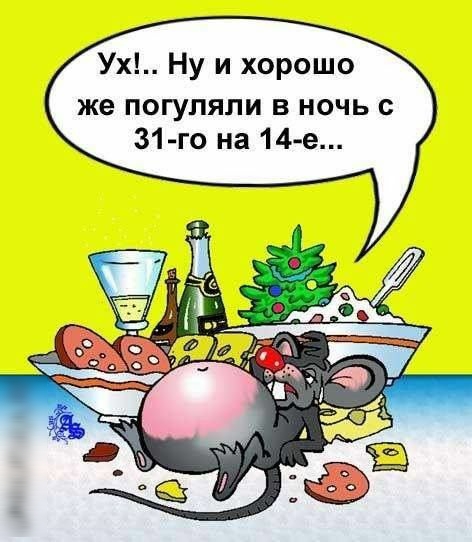 Ух Ну и хорошо же погуляли в ночь с 31 го на 14 е