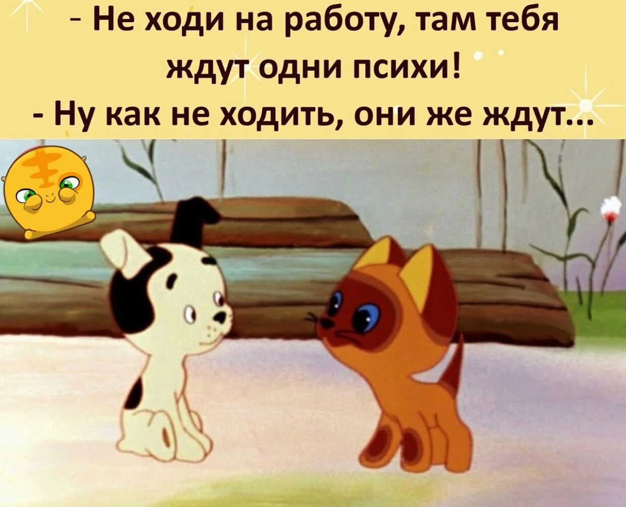 Не ходи на работу там тебя ждут одни психи Ну как не ходить они же ждут