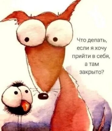 Что делать если я хочу прийти в себЯ а там закрыто