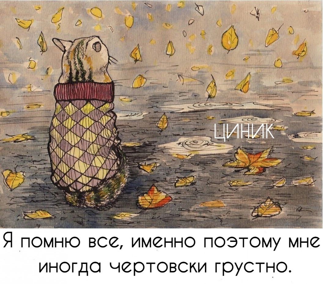 Я ПОМНЮ ВСЁ ИМ2ННО ПОЭТОМУ МН2 иногда чертовски грустно