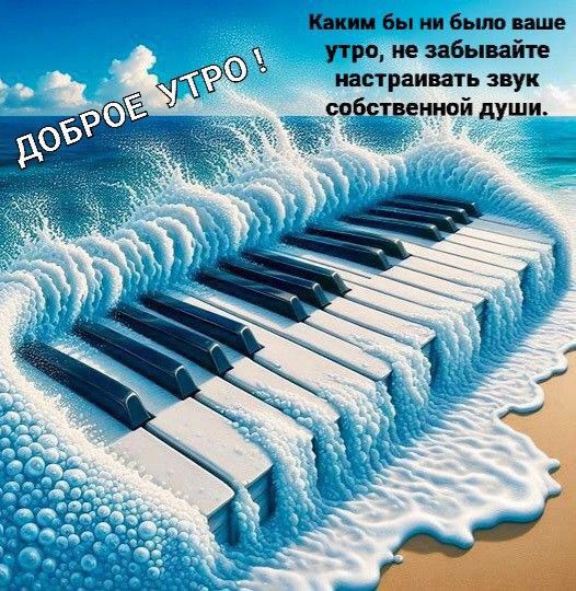 Каким бы ни было ваше Ъ утро не забывайте с 19 настраивать звук бственной души