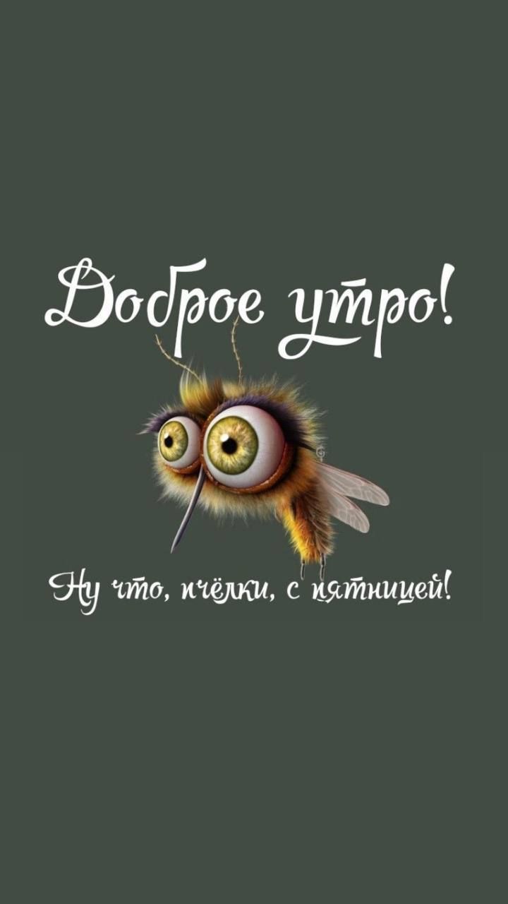 Доброе утро! Ну что, чёльки, с пятницей!