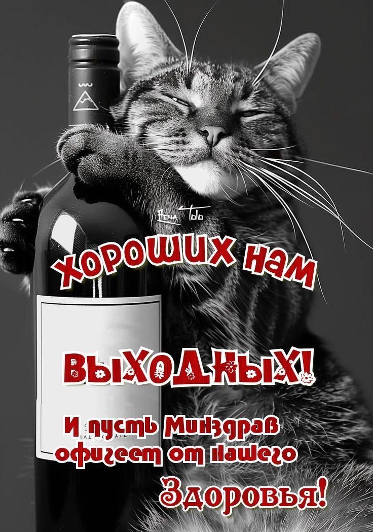Хороших нам Выходных! И пусть Минздрав офигеет от нашего Здоровья!