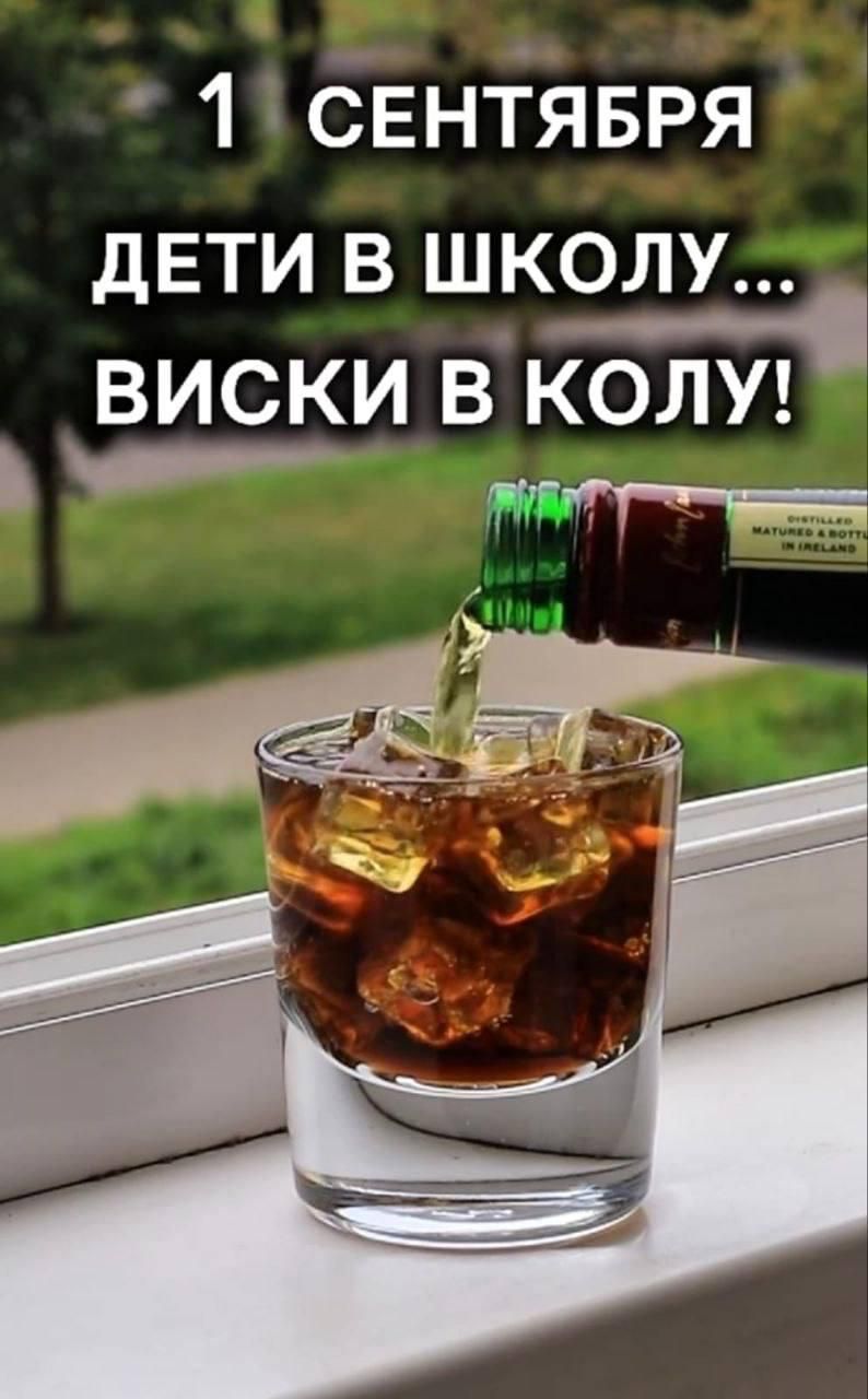 1 сентября дети в школу... виски в колу!