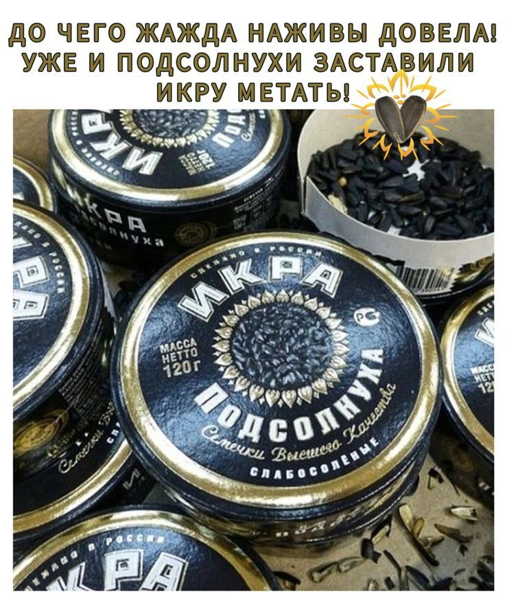 ДО ЧЕГО ЖАЖДА НАЖИВЫ ДОВЕЛА! УЖЕ И ПОДСОЛНУХИ ЗАСТЫЛИ, ИКРУ МЕТАТЬ!