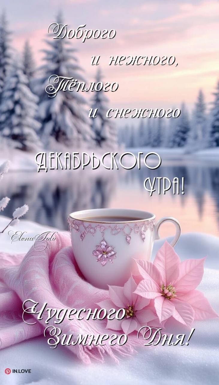 Доброго и нежного, тёплого и снежного декабрьского утра! Чудесного зимнего дня!