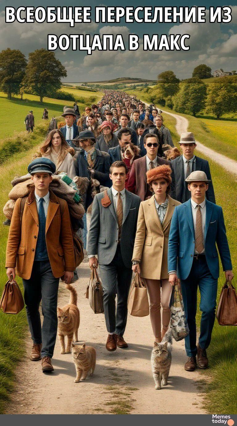 ВСЕОБЩЕЕ ПЕРЕСЕЛЕНИЕ ИЗ ВОТСАПА В МАКС