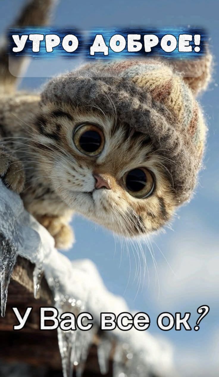 УТРО ДОБРОЕ!
У Вас все ок?
