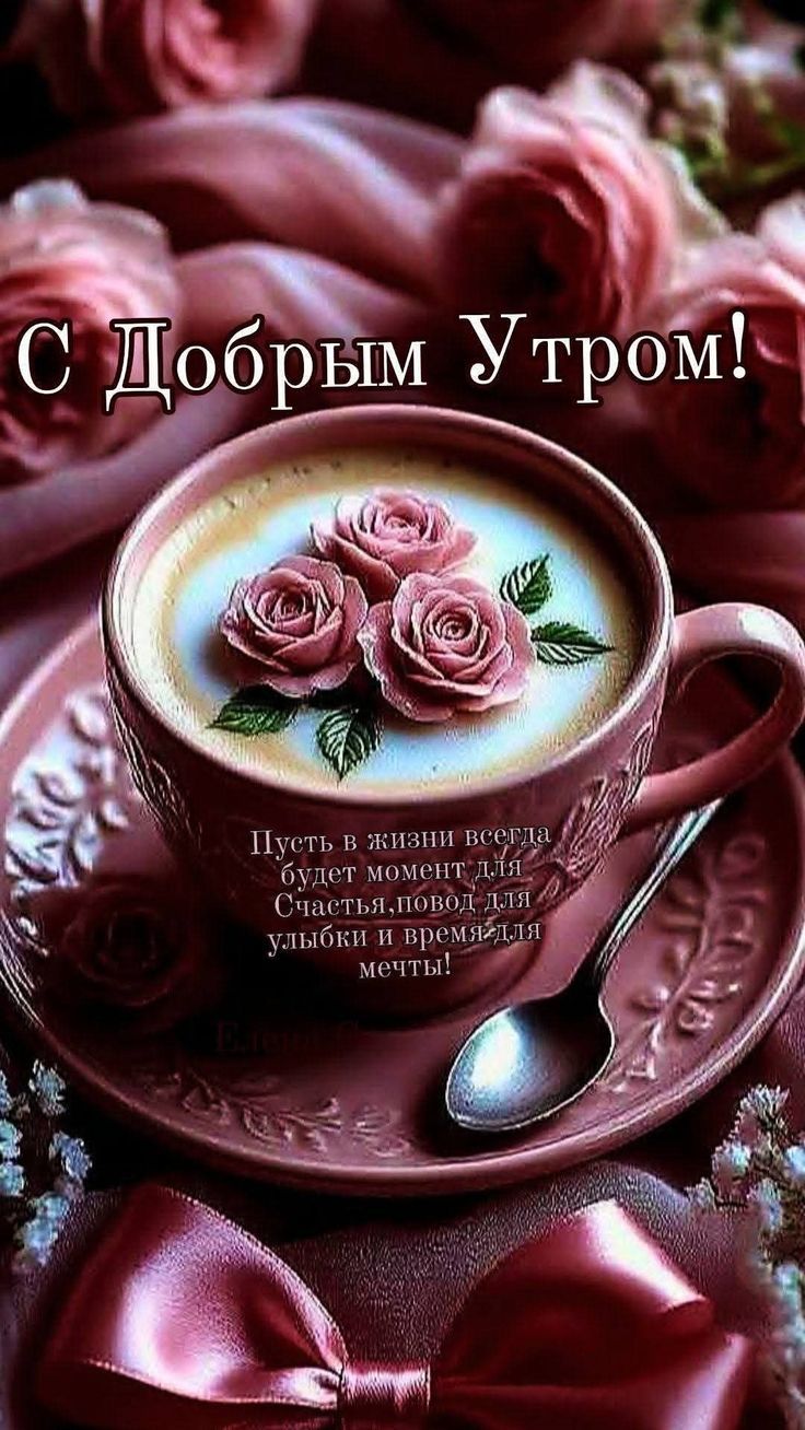 С Добрым Утром!
Пусть в жизни всегда будет момент для Счастья, повод для улыбки и время для мечты!