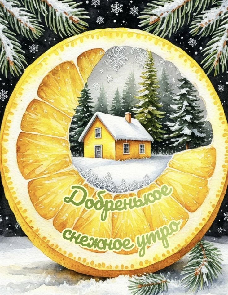 Добренное снежное утро