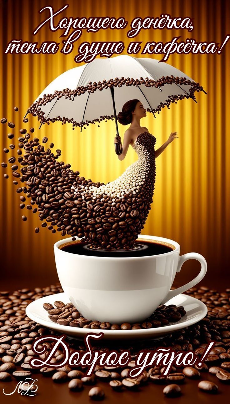 Хорошего денёчка, тепла в душе и кофейка! Доброе утро!
