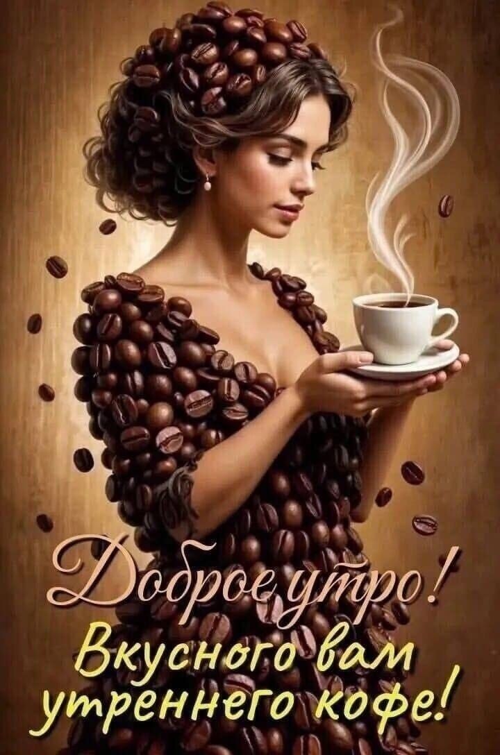 Доброе утро! Вкусного вам утреннего кофе!