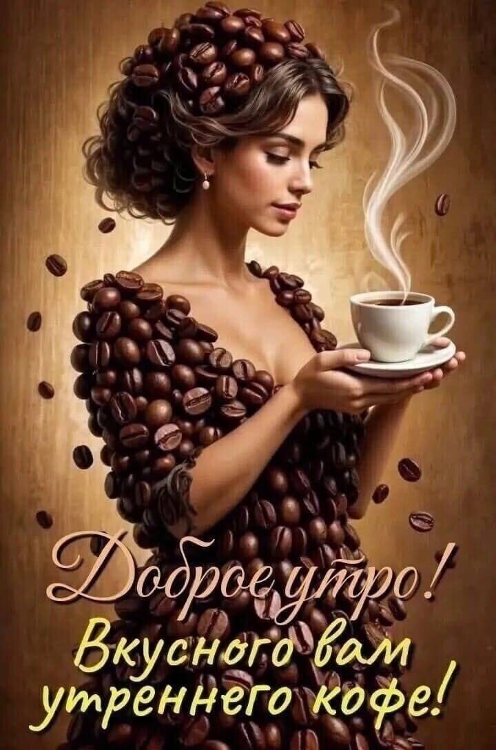 Доброе утро! Вкусного вам утреннего кофе!