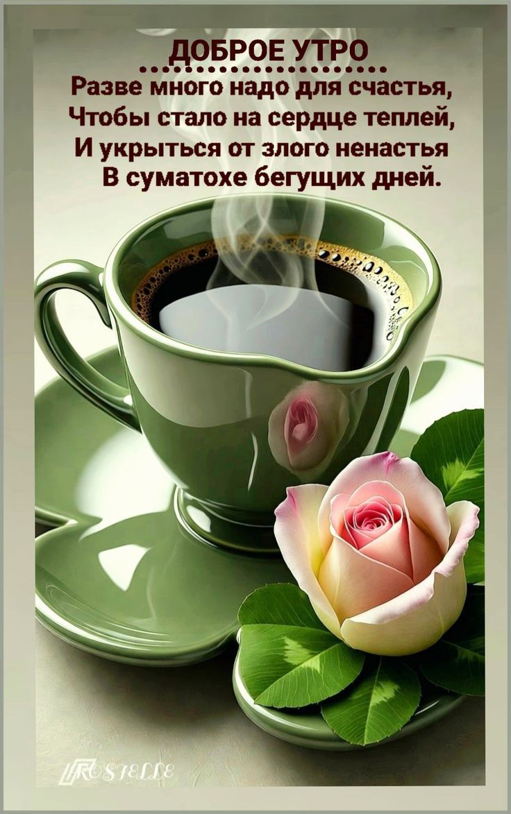 Доброе утро ... Разве мало надо для счастья, Чтобы стало на сердце теплее, И укрыться от злого ненастья В суматохе бегущих дней.