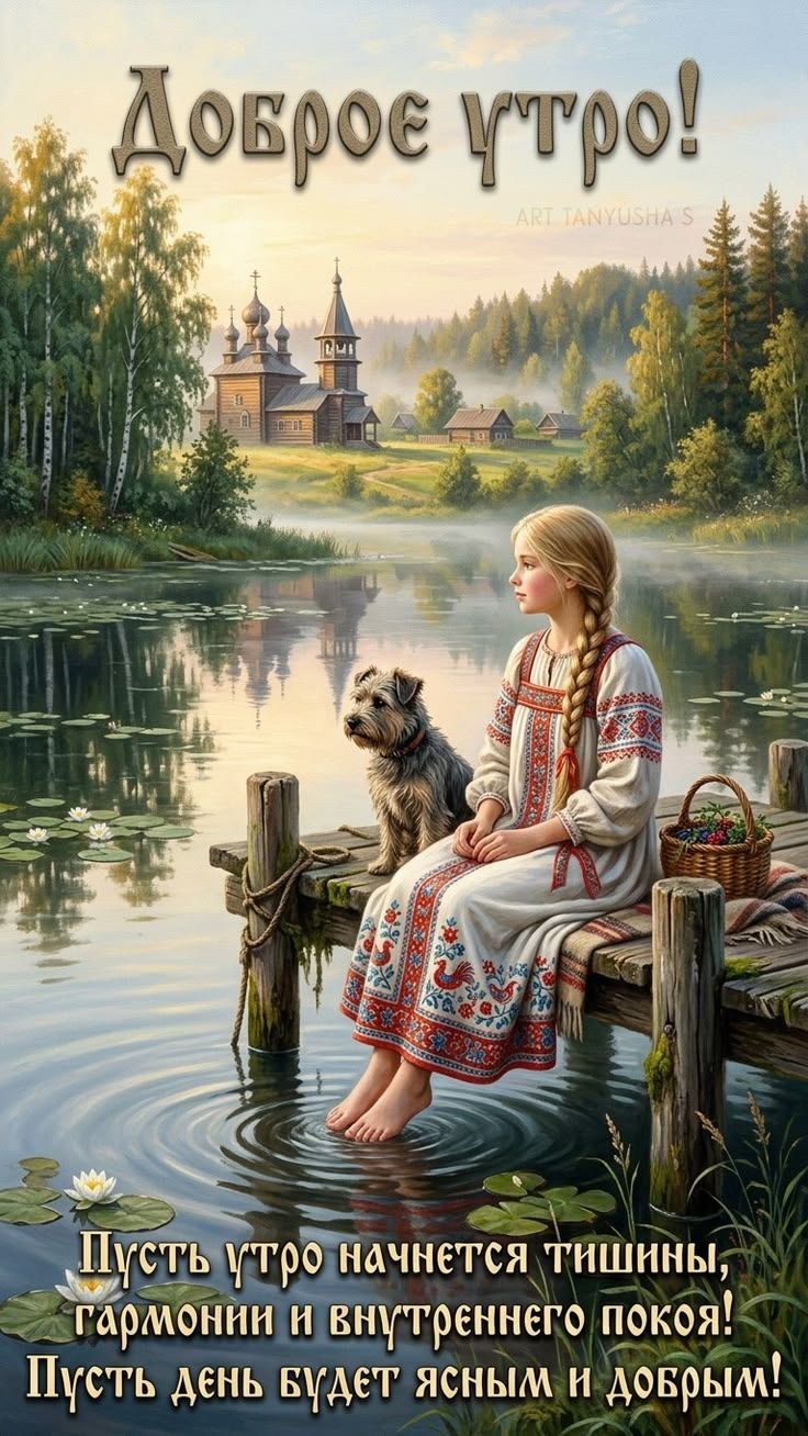 Доброе утро! ART TANYUSHA'S Пусть утро начнется тишины, гармонии и внутреннего покоя! Пусть день будет ясным и добрым!