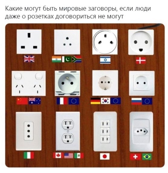 Какие могут оыть гировые заговоры если ЛЮДИ Даже розетках Договориться нэ ЧОПТ