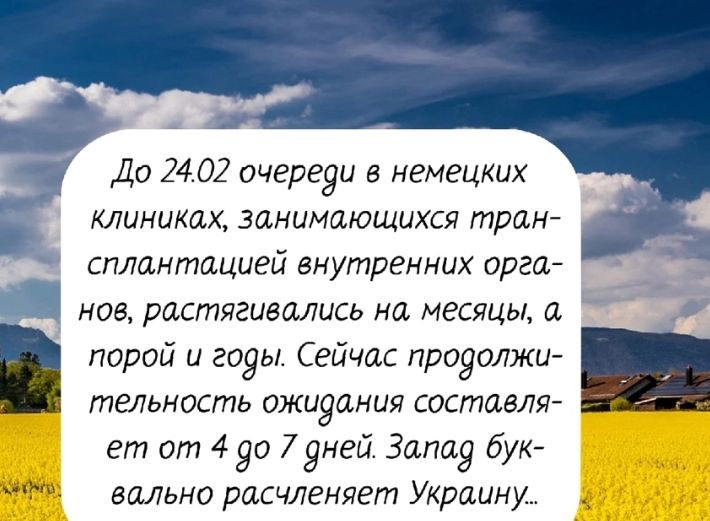 До 2402 очере9и в немецких клиниках занимающихся тран сплантацией внутренних орга нов растягивались на месяцы а порой и гоуы Сейчас проуолжи тельность ожиуания составля _ ет от 4 90 7 9ней Загдая бук вально расчленяет Украину