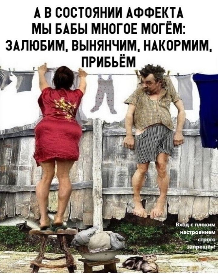 А В СОСТОЯНИИ АФФЕКТА МЫ БАБЫ МНОГОЕ МОГЁМ ЗАЛЮБИМ ВЫНЯНЧИМ НАКОРМИМ ПРИБЬЁМ