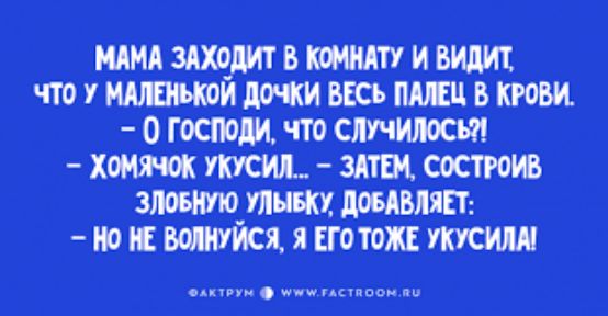 ЩИА ЗАХОДИТ В И БИдЩ ЧТО У 51 ПОЧТИ ВЕСЪ Ш В КРОВИ _0 гостям ЧТО СЛУЧИЛОСБ ХОМЯЧОК УКУСИЛ ЗЯ_ТШ СОСТРОИВ ЗЛОБИУЮ тыщ дОБАМЯЁТ _ Ю ИСЯ Я ЕГОТОЖЁ _УКУСИЯЛ пин цинком ш