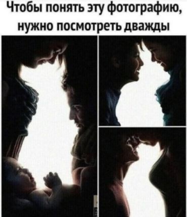 Чтобы понять эту фотографию нужно посмотреть дважды