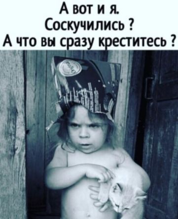Авоти я. Соскучились ? А что вы сразу креститесь ?