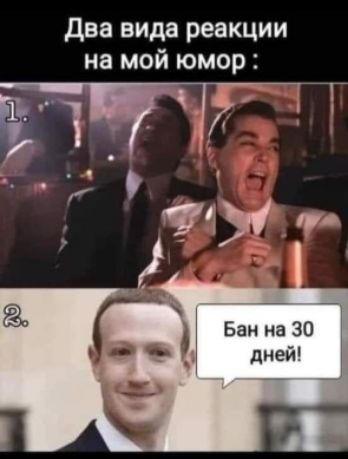 Два вида реакции на мой юмор