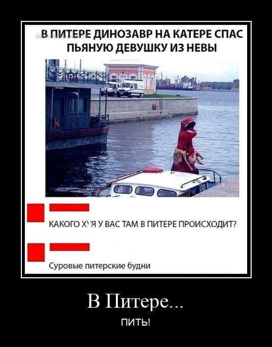 В ПИТЕРЕ дИНОЗАВР НА КАТЕРЕ СПАС ПЬЯНУЮ ДЕВУШКУ ИЗ НЕВЫ Суровые питерские будни В Питере ПИТЬ