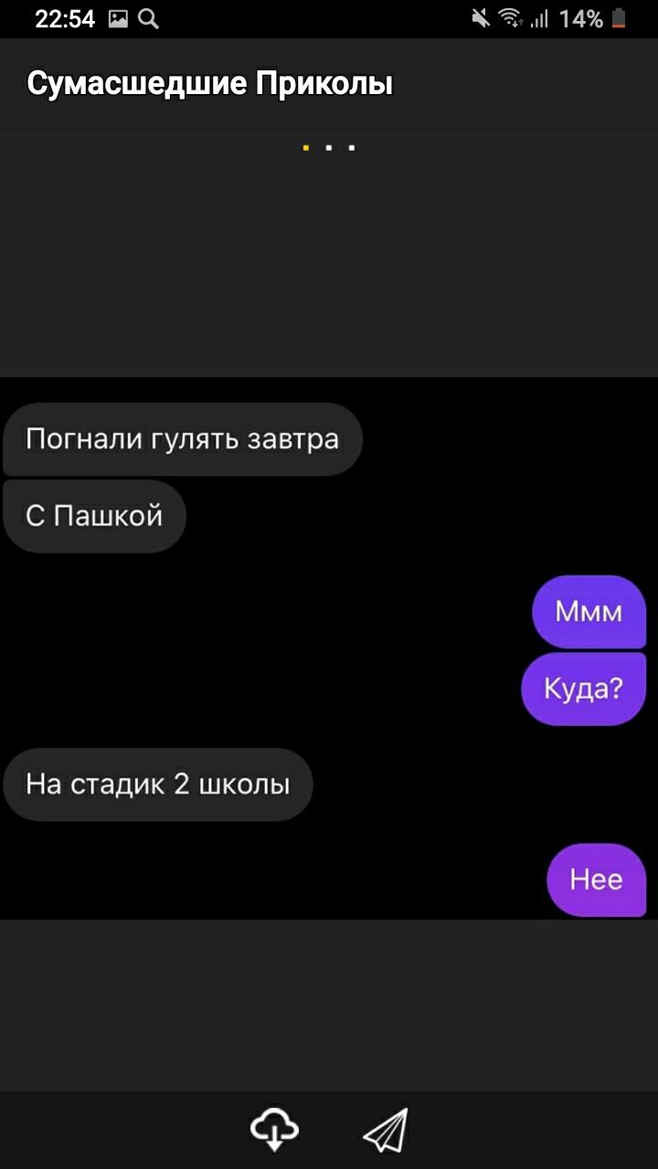 2254 П 14 _ Сумасшедшие Приколы Погнали гулять завтра С Пашкой На стадик 2 школы