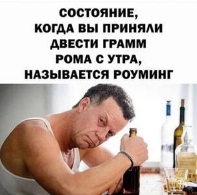 СОСТОЯНИЕ КОГДА ВЫ ПРННЯАН МЕСТ ГРАММ РОМА О УТРА НАЗЫВАЕТСЯ РОУМИНГ