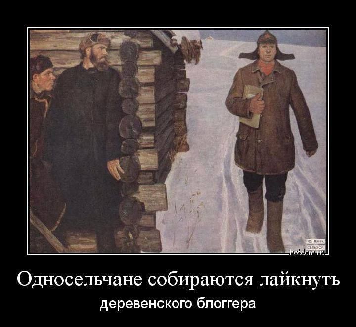 Односельчане собираются лайкнуть деревенского блоггера