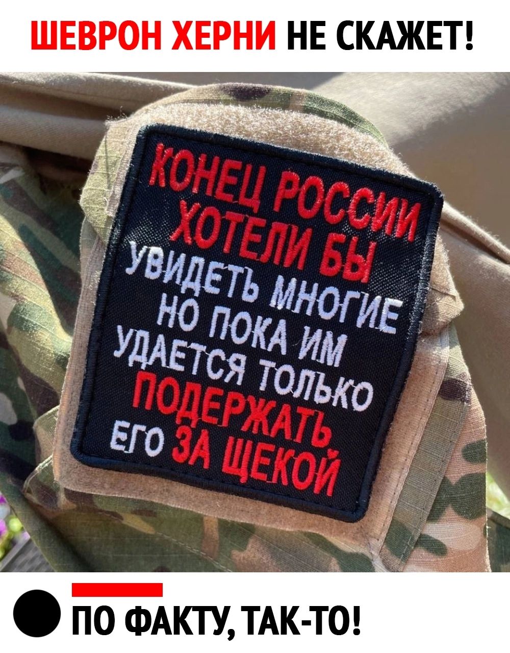 ШЕВРОН ХЕРНИ НЕ СКАЖЕТ _ по ФАКТУ ТАК ТО