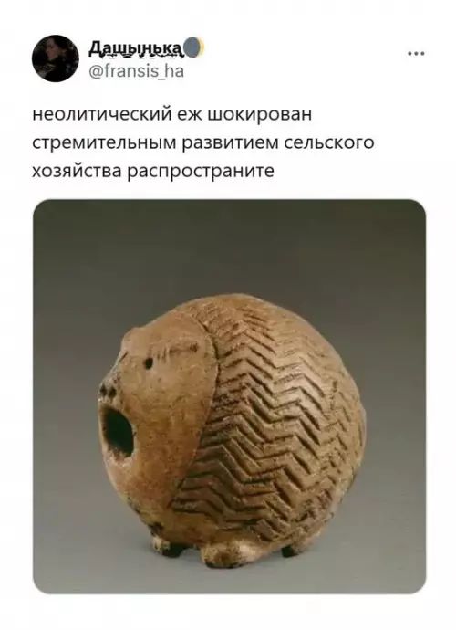 неолитический еж шокирован стремительным развитием сельского хозяйства распространите