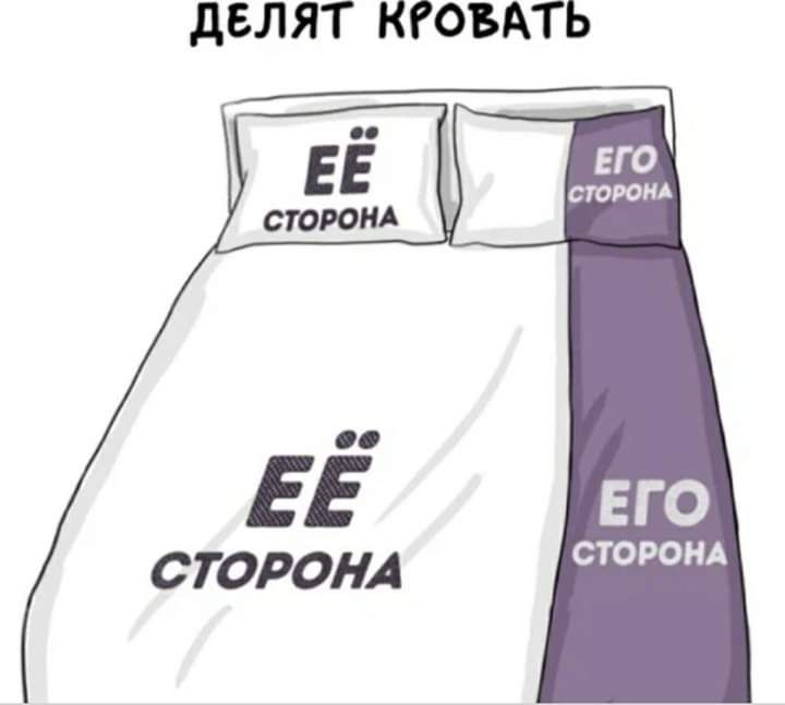 дБЛ ЯТ КРОВАТЬ ЕЕ его сторон