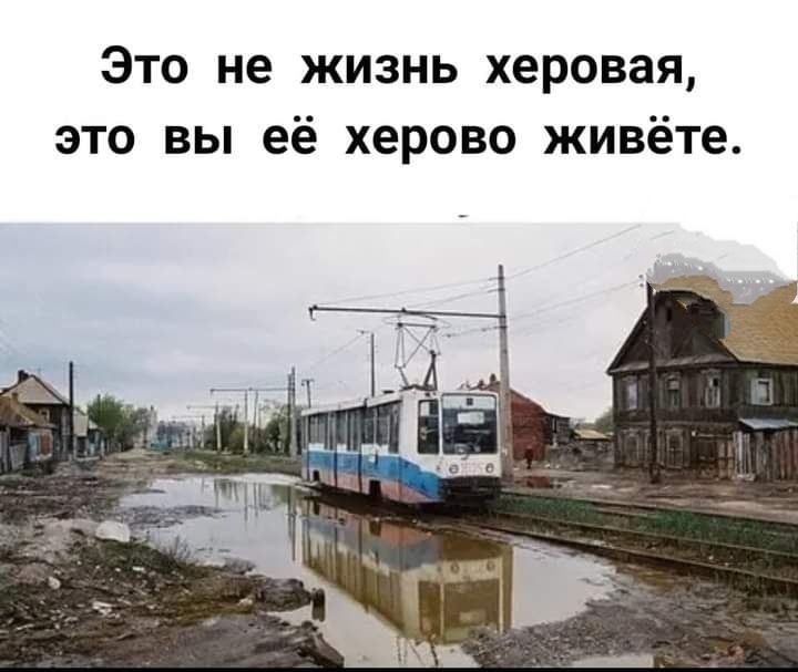Это не жизнь херовая это вы её херово живёте