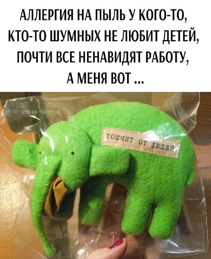 АЛЛЕРГИЯ НА ПЫЛЬ У КОГОТО КТО ТО ШУМНЫХ НЕ ЛЮБИТ ДЕТЕЙ ПОЧТИ ВСЕ НЕНАВИДЯТ РАБОТУ А МЕНЯ ВОТ