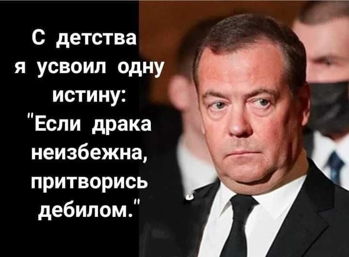 с детства я усвоил одну истину Если драка неизбежна притворись дебилом
